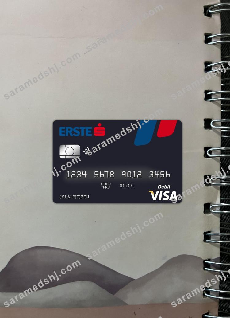 Austria Erste group bank visa card photolook front